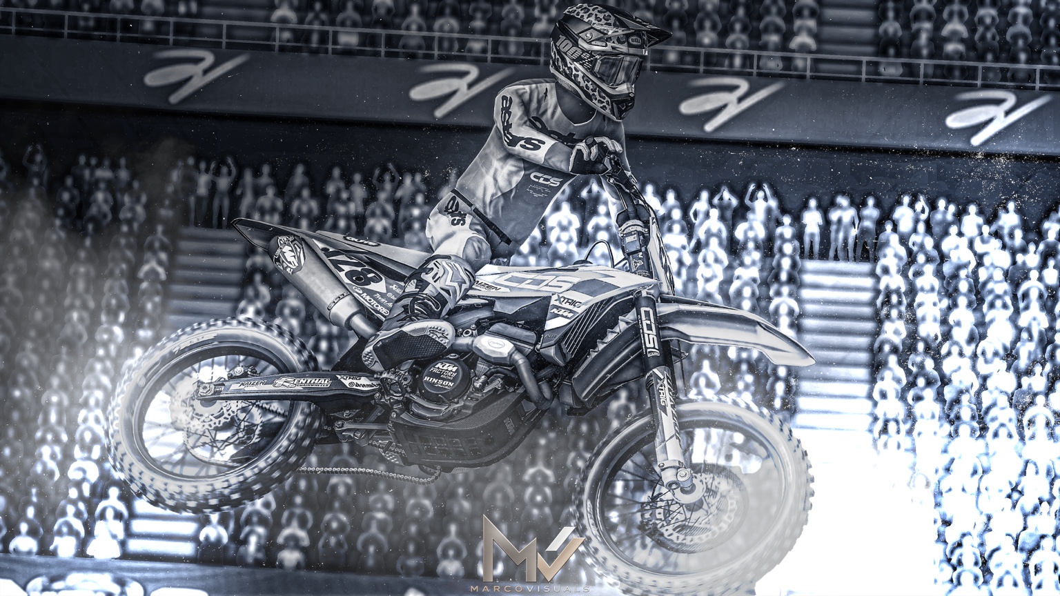MarcoVisuals motocross photography — Stadium lights